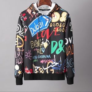 Dolce & Gabbana graffiti hoodie